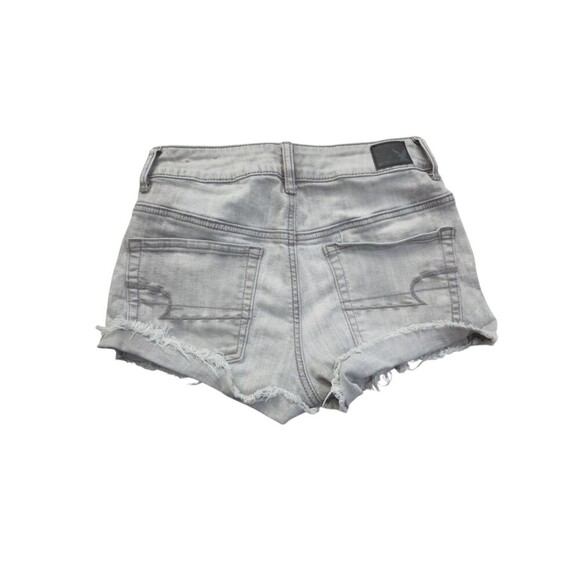 American Eagle Super Stretch Jean Shorts Size 2 Gray - Picture 2 of 4